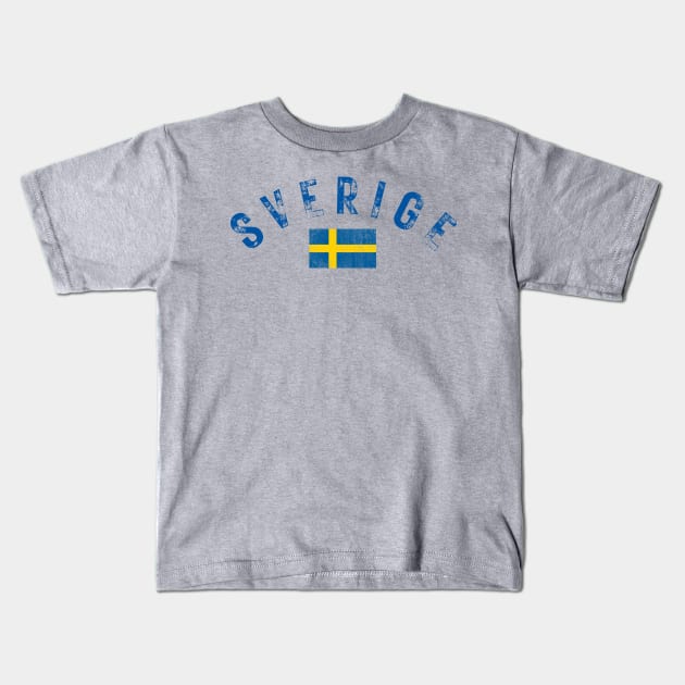 Sweden Flag Sweatshirt Kids T-Shirt by VikingHeart Designs